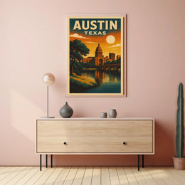 Austin, Texas A Scenic View Poster