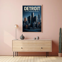 Detroit City of Innovation and Grit Poster PosterGoat