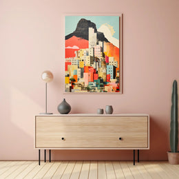 Vibrant Cityscape Collage Poster