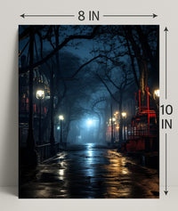 Mysterious Night In The Park Poster