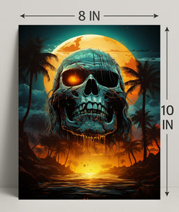 Skull Island Sunset Poster