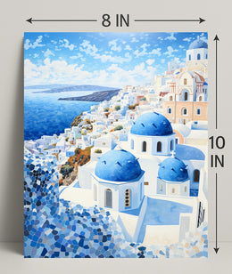 Santorini Serenity Poster
