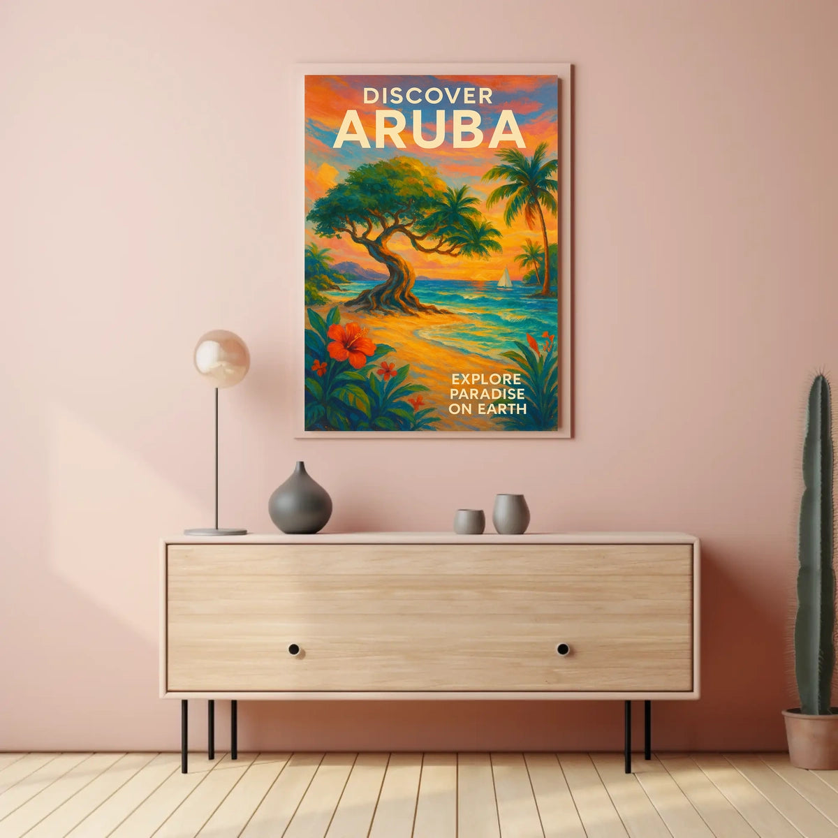 Discover Aruba Tropical Paradise Poster