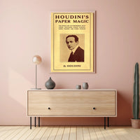 Houdini's Paper Magic: Vintage Cultural or Heritage Poster
