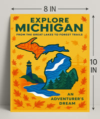 Explore Michigan Poster PosterGoat