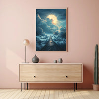 Surreal Road to the Sky Fantasy or Mythology Poster PosterGoat