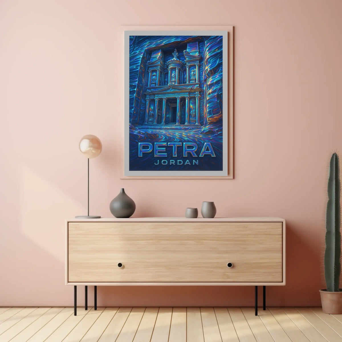 Petra Mystical Grandeur Surrealism Poster