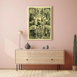 Heller's Wonders Vintage Magic Illusion Cultural Heritage Poster