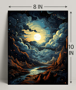 Celestial Landscape Poster