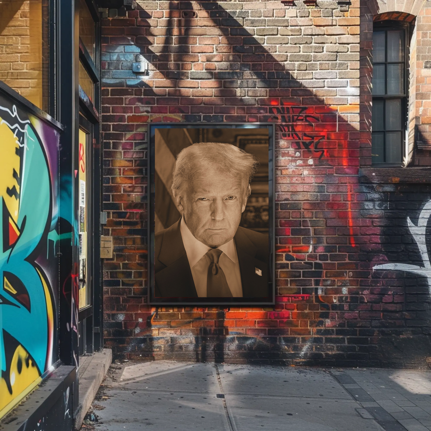 Donald Trump 47th President Sepia Photo