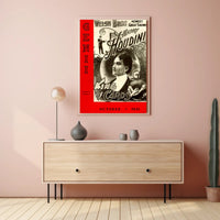 Harry Houdini Vintage Magic Show Cultural Poster