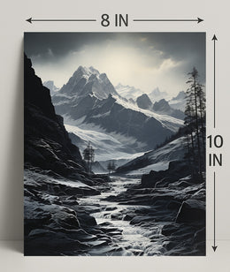 Majestic Mountain Landscape Poster