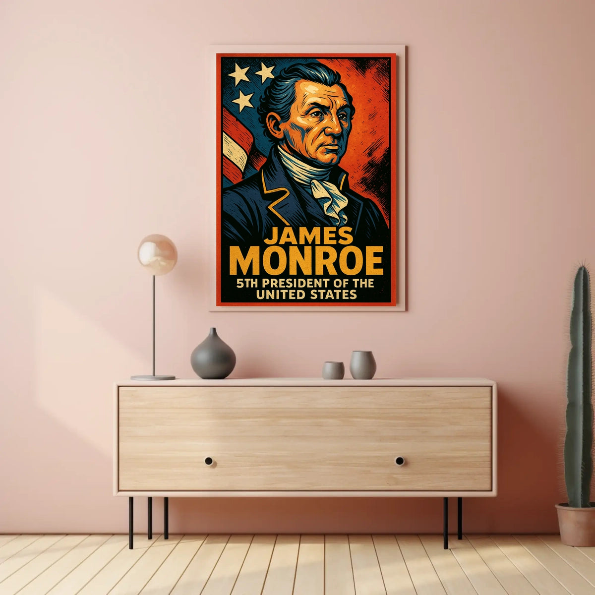 James Monroe Fifth President Poster Scenic Wall Art 18x24