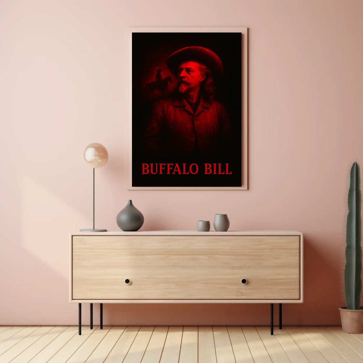 Buffalo Bill Stylized Wild West Historical or Presidential Poster