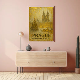 Prague Bohemian Noël Poster