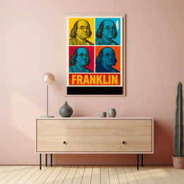 Franklin Pop Art Poster PosterGoat