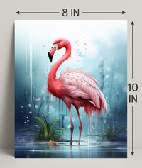 The Majestic Flamingo Poster
