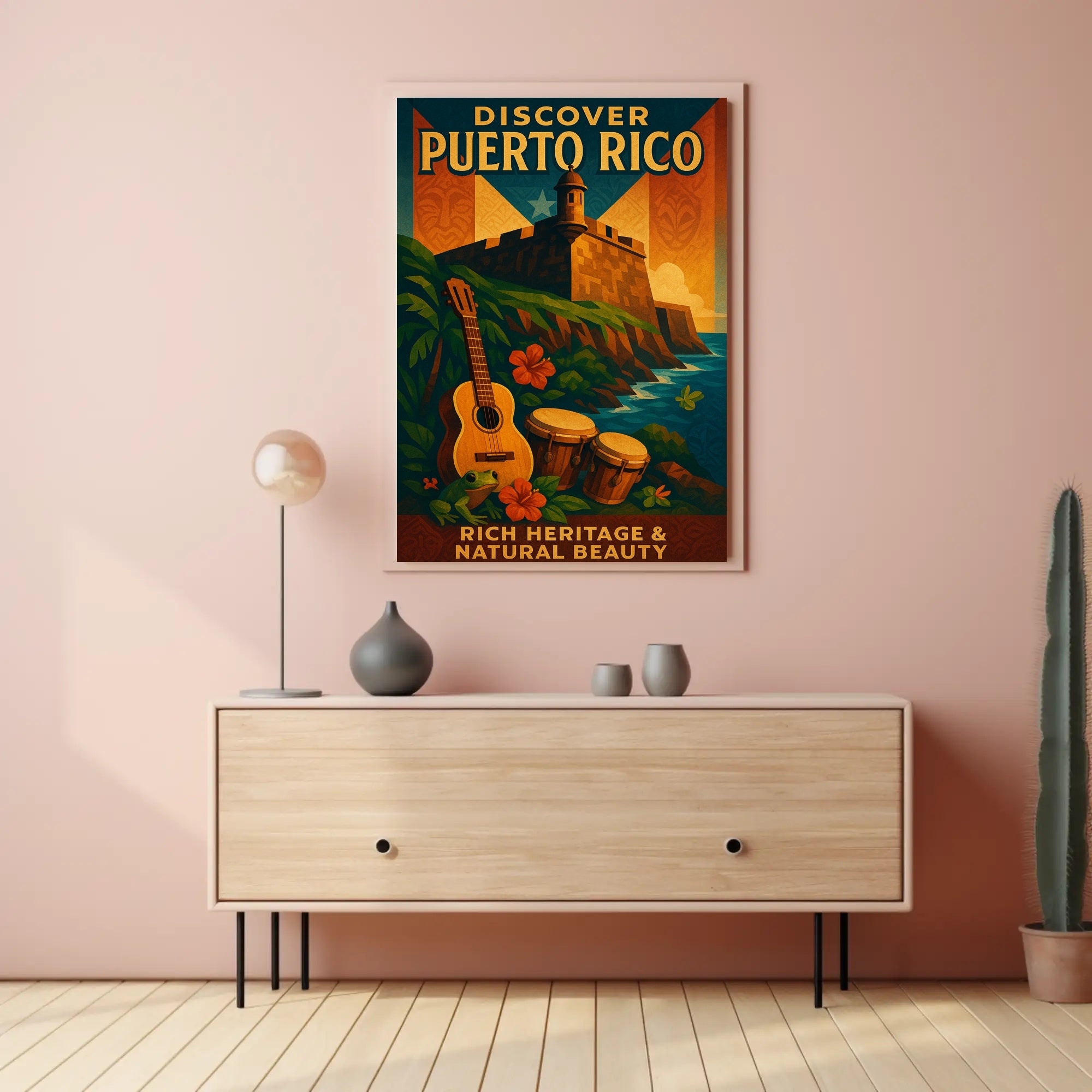 Discover Puerto Rico Vintage Poster Art PosterGoat