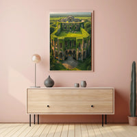 Nature Reclaims Ancient Ruins: Surreal Poster Art PosterGoat