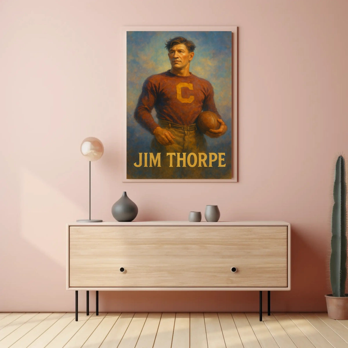 Jim Thorpe Athletic Icon Poster