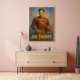 Jim Thorpe Athletic Icon Poster