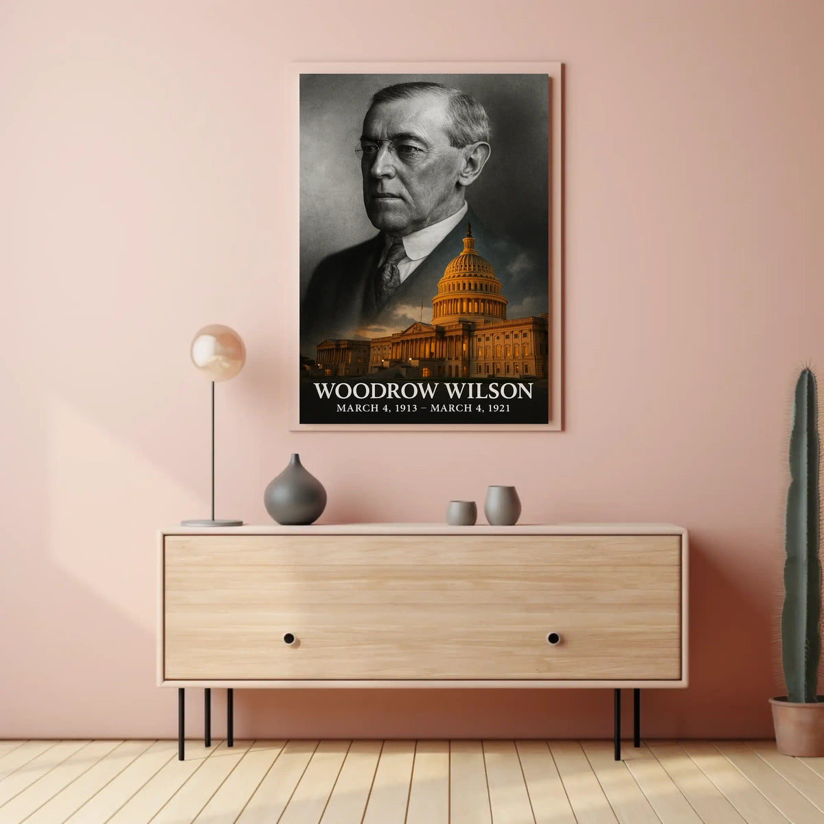 Woodrow Wilson 28th President of the United States Reflections Poster
