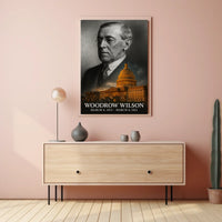 Woodrow Wilson 28th President of the United States Reflections Poster