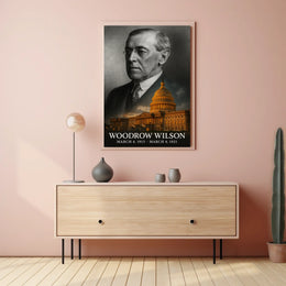 Woodrow Wilson 28th President of the United States Reflections Poster