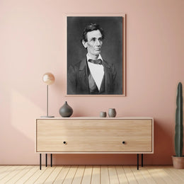 Abraham Lincoln Top Hat Desk Poster Historical Artwork PosterGoat