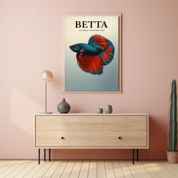 Betta Siamese Fighting Fish Poster