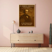 Andrew Johnson Historic Legacy Presidential Poster