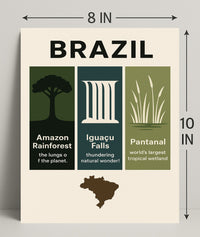 Wonders of Brazil Poster PosterGoat