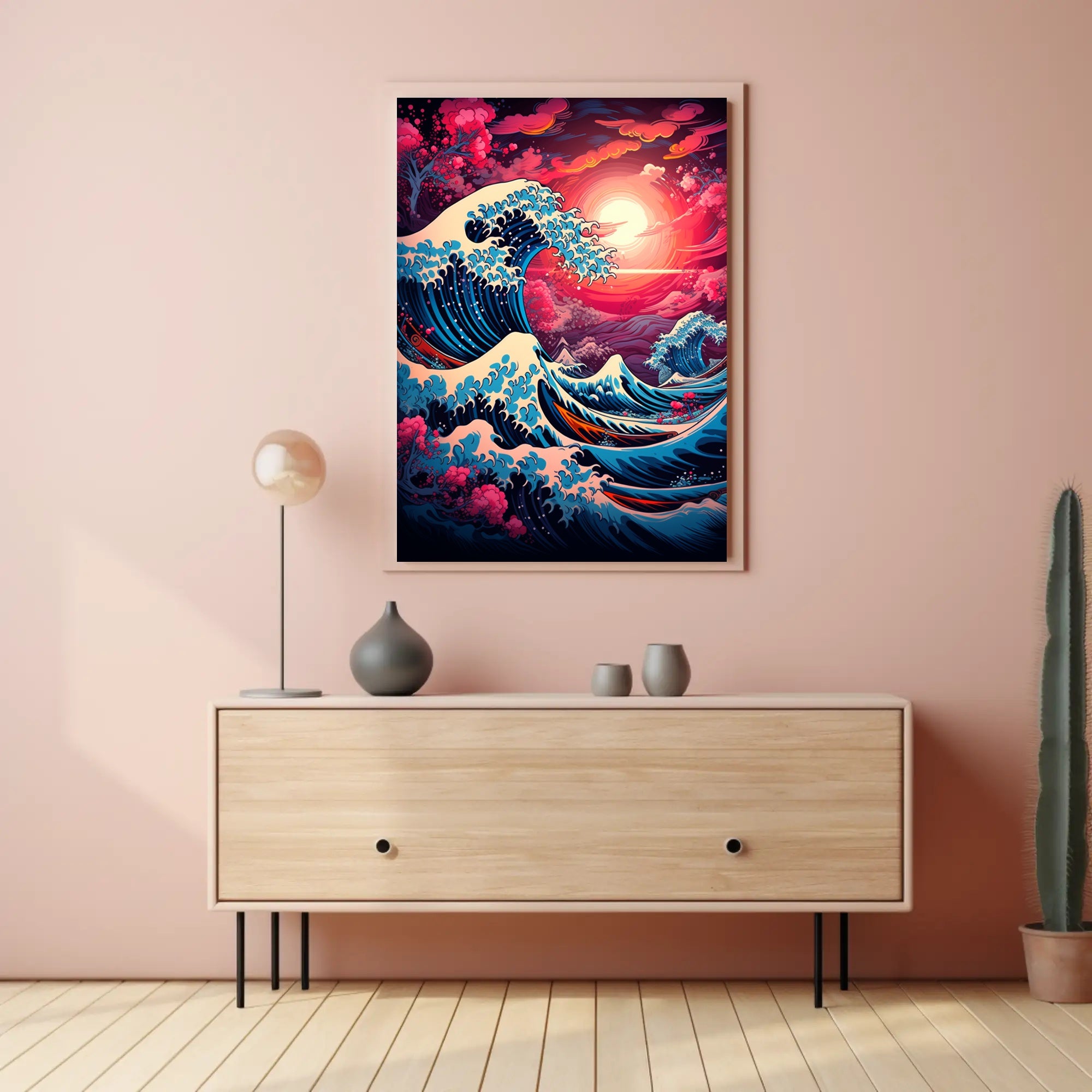 The Great Wave Artistic Interpretation Poster PosterGoat