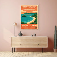 Caribbean Paradise Virgin Islands Poster