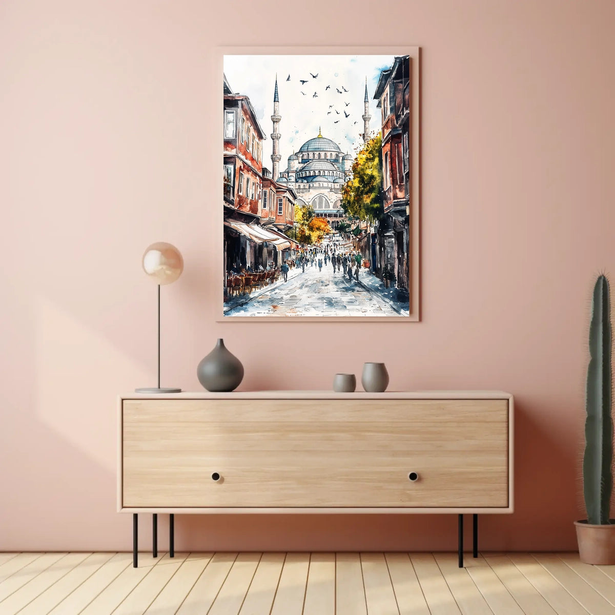 Istanbul Hagia Sophia Street View Landmark Turkey Poster
