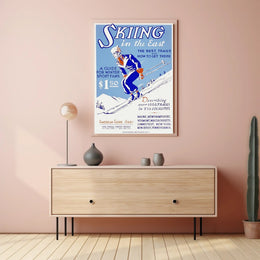 Skiing in the East Poster PosterGoat