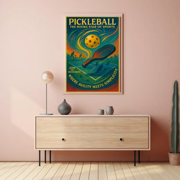 Pickleball The Rising Star of Sports Poster