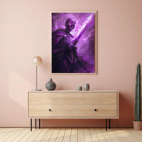 Enchanted Skeleton Warrior Art Print Poster for Home Decor PosterGoat