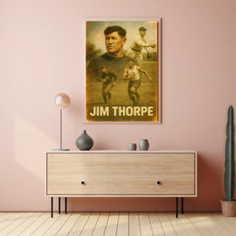 Jim Thorpe Athletic Icon Poster