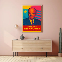 Dwight Eisenhower Travel Retro Pop Art Decor Poster
