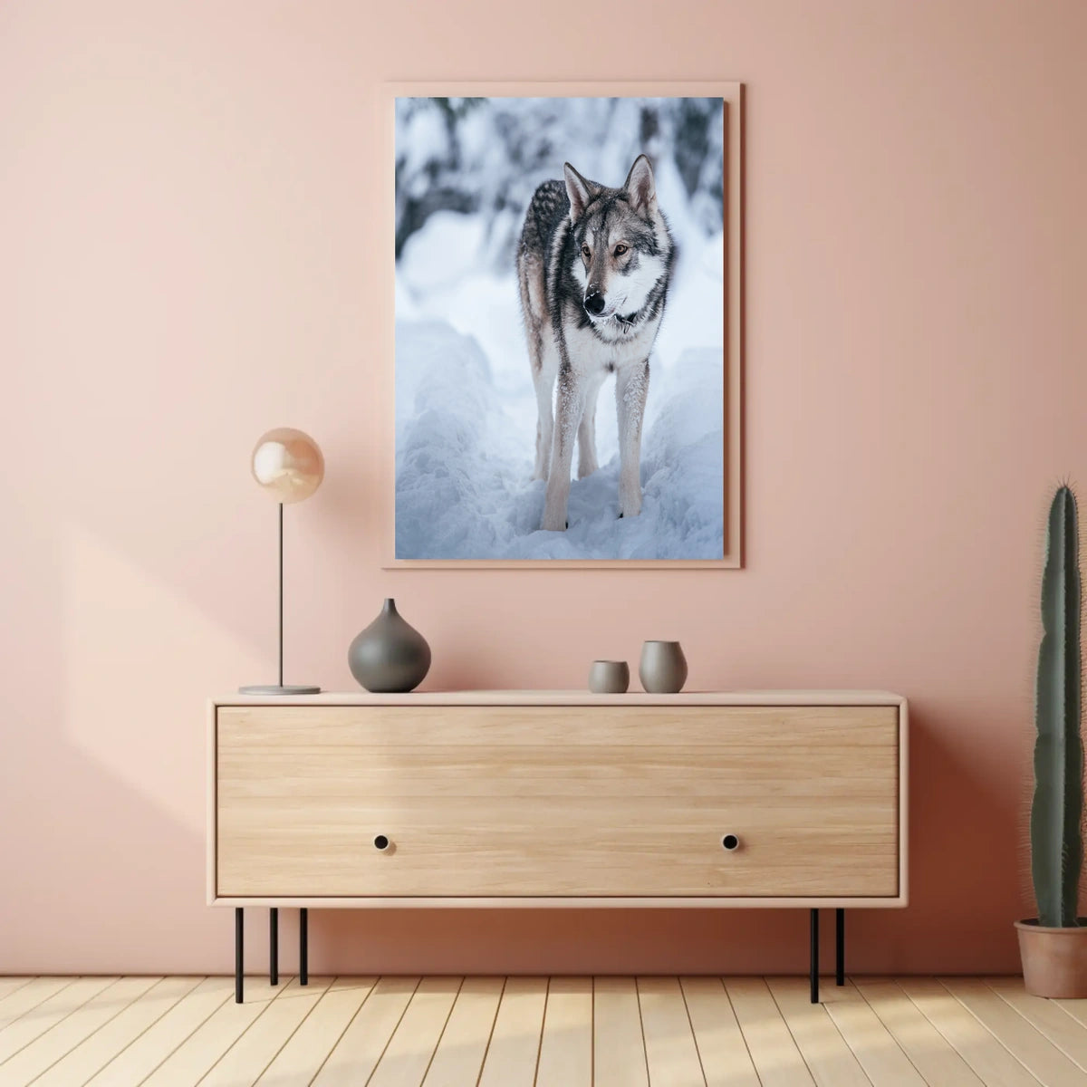 Winter Wolf In The Snow Poster