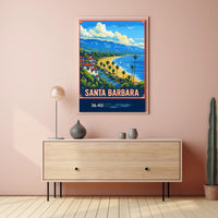 Santa Barbara Coastline Poster PosterGoat
