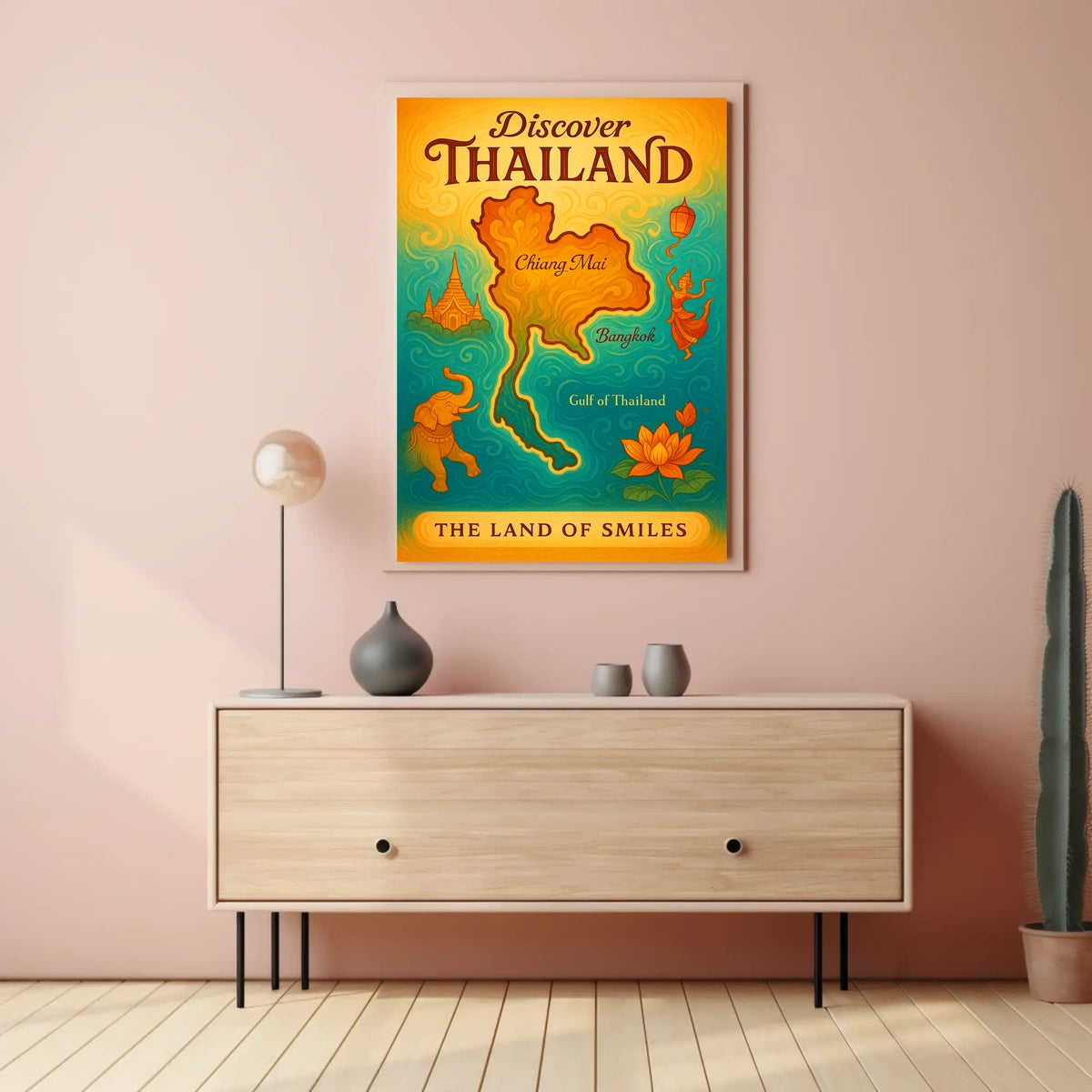 Thailand Travel Landmarks Culture Posters Poster