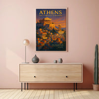 Athens Historical Landmarks Motivational or Quote Poster