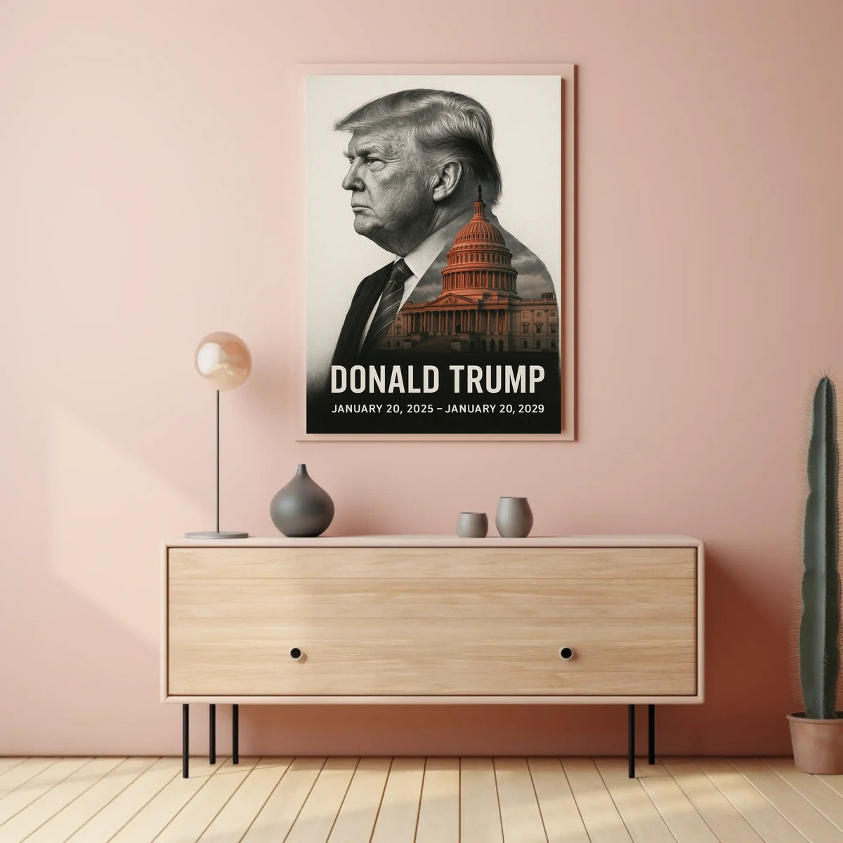 Donald Trump 47th President of the United States Reflections Poster