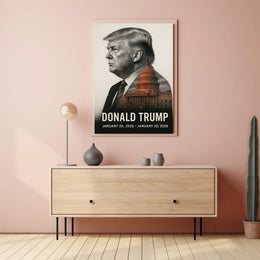 Donald Trump 47th President of the United States Reflections Poster