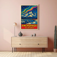 Anchorage, Alaska A Vibrant Landscape Poster