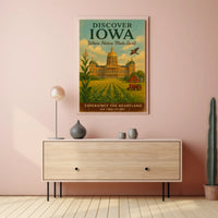 Iowa: Where Nature Meets Spirit - Travel Poster