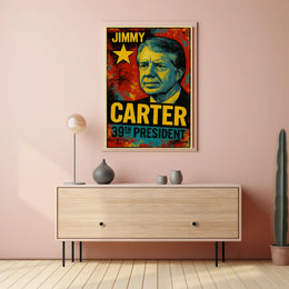 Jimmy Carter 39th President of the United States Graffiti Pop Art Poster
