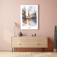 VENICE ARCHITECTURE IMPRESSIONISTIC CITYSCAPE TRAVEL POSTER PosterGoat